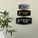 Fancy Electrical Room (Lightning) Wall or Door Sign