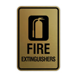 Signs ByLITA Portrait Round Fire Extinguishers Wall or Door Sign