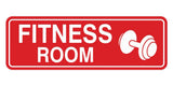 Standard Fitness Room Wall or Door Sign