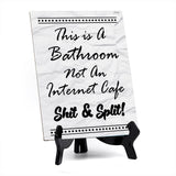 Family Home Decor Table Signs 6x8 Easy Installation | Great For Hospitality Venues, Parties & Homes | Funny Novelty Gifts