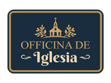 Classic Framed Plus Officina de Iglesia — Church Office Door or Wall Sign | Spanish - Inspirational & Scripture Signs