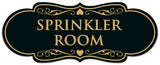 Signs ByLITA Designer Sprinkler Room Sign - Easy Installation | Durable Wall or Door Sign