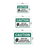 Classic Framed Plus Caution Shut Off Power Before Removing Guard Wall or Door Sign | Workplace Safety Compliance Signs