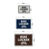 Signs ByLITA Classic Framed Bike Locker Wall or Door Sign