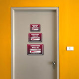 Classic Framed Plus Survivors Will Be Prosecuted (If There Are Any) Door or Wall Sign | Home Security