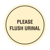 Circle Public Restrooms Wall or Door Sign