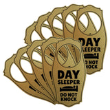 Day Sleeper Do Not Knock Door Hanger | House or Business Door Sign