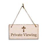 Funeral Home & Memorial Signs - 5 x 10" Hanging Signs