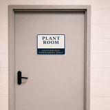 Classic Framed Plus Plant Room — Authorized Personnel Only — Wall or Door Sign | Specialist Room - Sign