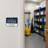 Classic Framed Plus Chemical Store — Keep Door Locked — Wall or Door Sign | Specialist Room - Sign