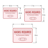 Classic Framed Plus Masks Required for Everyone’s Safety Door or Wall Sign | Medical Facility Greeting & Reception