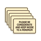 Signs ByLITA Classic Framed, Please Be Considerate and Keep Noise to a Minimum Wall or Door Sign (Multipacks)