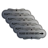 Signs ByLITA Designer Please Use Other Gate Wall or Door Sign (Multipacks)