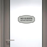 Signs ByLITA Victorian No guests Beyond This Point Business Wall or Door Sign