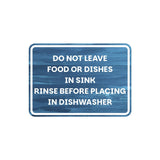 Classic Framed Plus Do Not Leave Food Or Dishes In Sink Door or Wall Sign | Miscellaneous Warning Signs