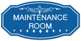 Signs ByLITA Victorian Maintenance Room Wall or Door Sign - Easy Installation | Durable Wall or Door