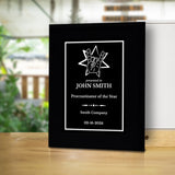 Rock and Roll Novelty Funny Customizable Black Frame Award Plaque | Easel Mount Option | Funny Parody Achievement Personalizable Plaques
