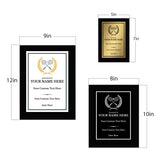 Badminton Customizable Black Frame Wooden Award Plaque | Easel Mount Option | Achievement and Recognition Personalizable Plaques | Sports Award