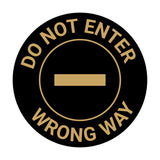 Signs ByLITA Circle Do Not Enter, Wrong Way Wall or Door Sign