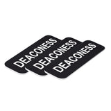 Deaconess 1 x 3" Name Tag, (3 Pack)