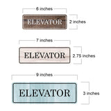 Standard Plus Elevator Wall or Door Sign | Office Room Directions