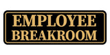 Standard Employee Breakroom Wall or Door Sign