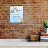 Portrait Round Plus Home Where Memories Are Made Wall or Door Sign | Funny Novelty Home Signs | Home Reminders For Families