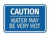 Signs ByLITA Classic Framed Caution Water May be Very Hot Durable Sign | Easy Installation | Elegant Design Wall or Door Sign