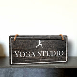 Yoga Studio Signs - 5 x 10" Hanging Signs