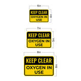 Classic Framed Plus Keep Clear – Oxygen in Use Door or Wall Sign | Miscellaneous Warning Signs - Industrial & Construction