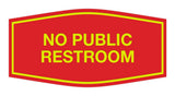 Signs ByLITA Fancy No Public Restroom Sign