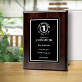 Top Producer of the Year Customizable Award Plaque | Easel Mount Option | Achievement and Recognition Personalizable Plaques