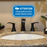 Notched Standard Facility Hygiene Wall or Door Sign