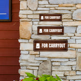 Standard Plus For Carryout Door or Wall Sign | Office Signage