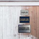 Signs ByLITA Classic Framed Please Use Other Gate Wall or Door Sign