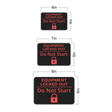 Classic Framed Plus Equipment Locked Out - Do Not Start Door or Wall Sign | Safety and Maintenance