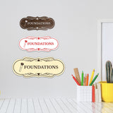 Signs ByLITA Designer Foundations Makeup Area Wall or Door Sign