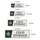 Standard Plus Cold Storage — Wall or Door Sign | Specialist Room - Sign