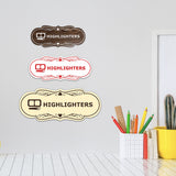 Signs ByLITA Designer Highlighters Makeup Area Wall or Door Sign