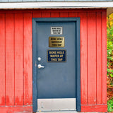 Signs ByLITA Classic Framed Bore Hole Water At This Tap Door or Wall Sign | Eco-Friendly Home Signs