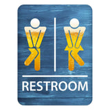 Portrait Round Plus - Fun Bar Restroom Wall or Door Sign | Fun Restroom Sign