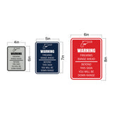 Signs ByLITA Portrait Round Warning Firearms Range Ahead Beyond This Sign You Will Be Down Range Door or Wall Sign Easy Installation | Health And Safety | Building And Danger Signs