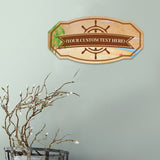 Victorian Custom Plus Boat (Beach) Door or Wall Sign | Easy Installation | Family & Business Signage