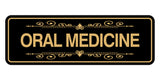 Signs ByLITA Standard Oral Medicine Tooth Graphic Dentist Office Decor Wall or Door Sign