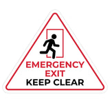 Standard' Emergency Exit – Keep Clear' Wall or Door Sign