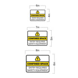 Classic Framed Plus Confined Space – Entry Requires Safety Equipment Door or Wall Sign | Miscellaneous Warning Signs - Industrial & Construction