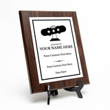 Skateboarding Customizable Wooden Award Plaque | Easel Mount Option | Achievement and Recognition Personalizable Plaques