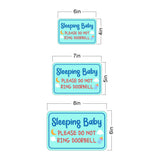 Classic Framed Plus Sleeping Baby Please Do Not Ring Doorbell Wall or Door Sign | Friendly Home Signage