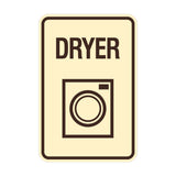 Signs ByLITA Portrait Round Dryer Wall or Door Sign