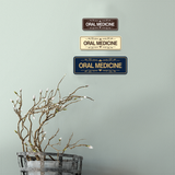 Signs ByLITA Standard Oral Medicine Tooth Graphic Dentist Office Decor Wall or Door Sign